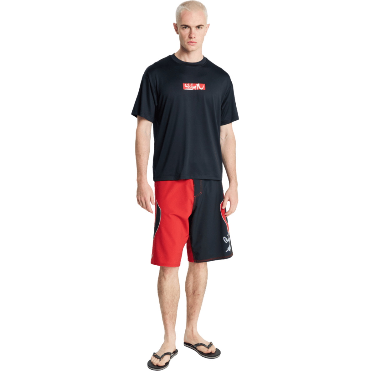 2026 Quiksilver Herre-surf-T-shirt Med UV-beskyttelse EQYWR03481 - Black